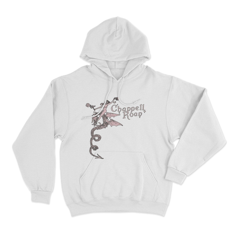 Fairy and Dragon Hoodie White Fairy and Dragon Hoodie White