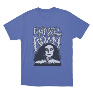 Goth Portrait T Shirt Blue