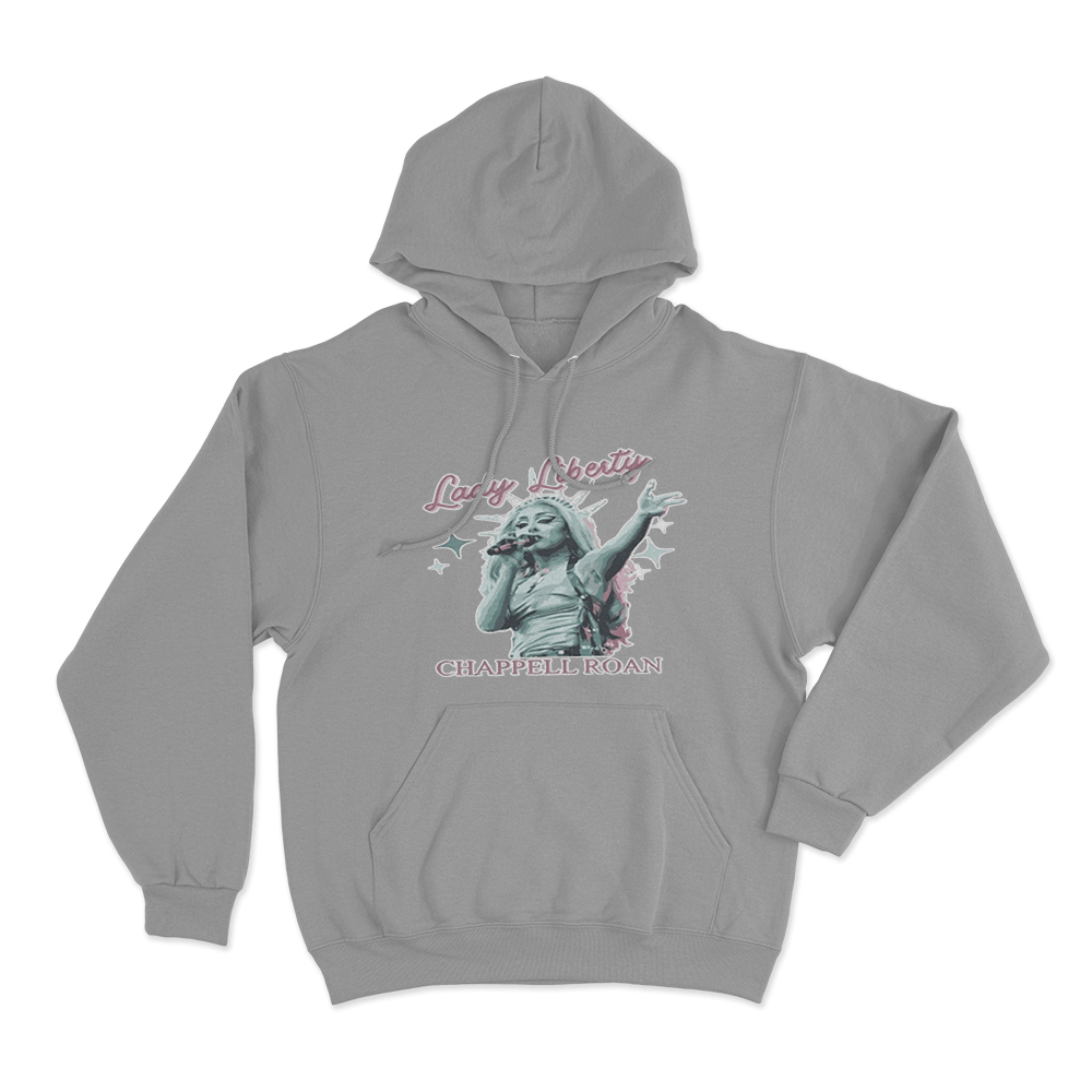 Lady Liberty Hoodie Grey Lady Liberty Hoodie Grey