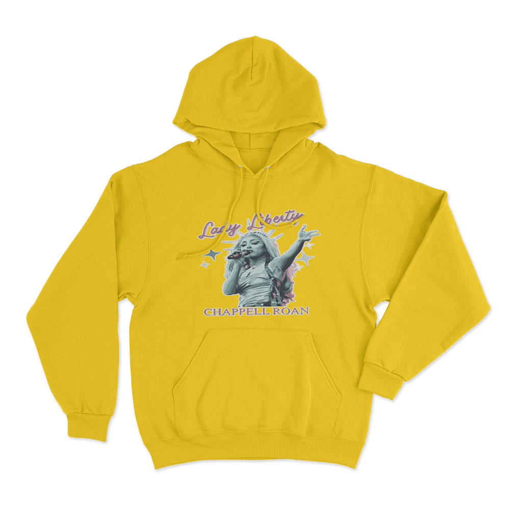 Lady Liberty Hoodie Yellow Lady Liberty Hoodie Yellow