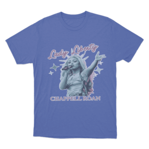 Lady Liberty T Shirt Blue
