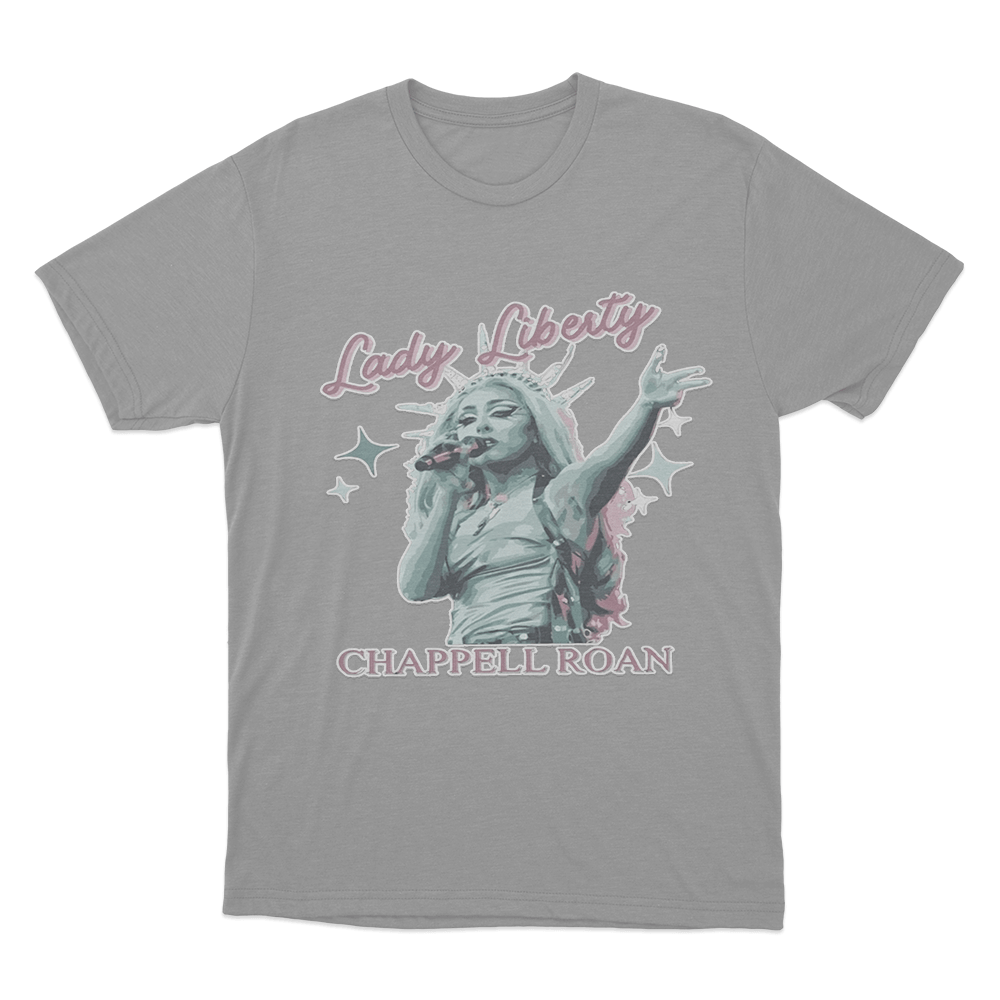 Lady Liberty T Shirt Grey Lady Liberty T Shirt Grey