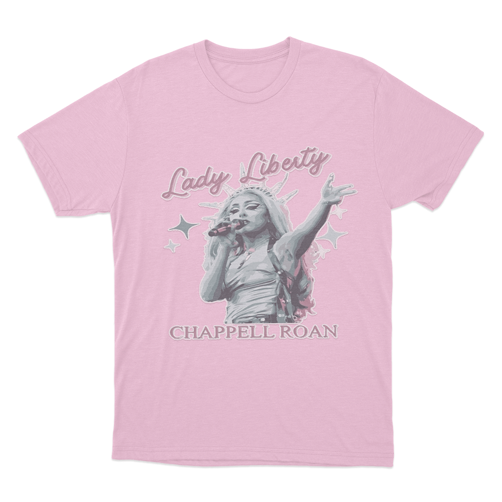 Lady Liberty T Shirt Pink Lady Liberty T Shirt Pink