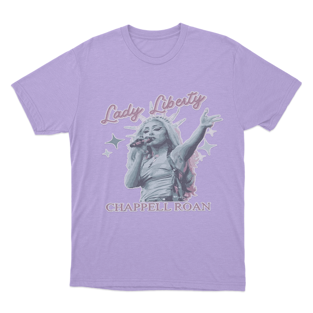 Lady Liberty T Shirt Purple Lady Liberty T Shirt Purple