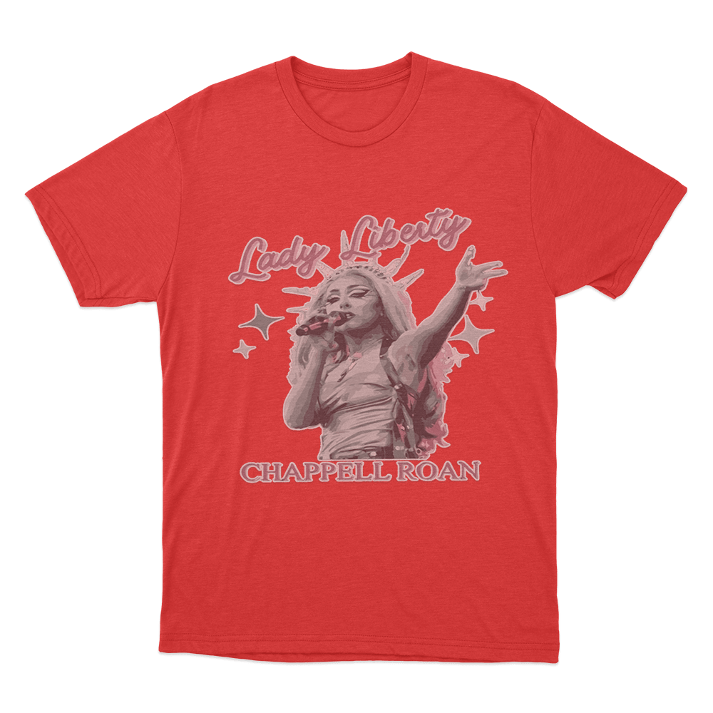 Lady Liberty T Shirt Red Lady Liberty T Shirt Red