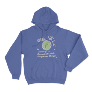 Mermaid Cameo Hoodie Blue