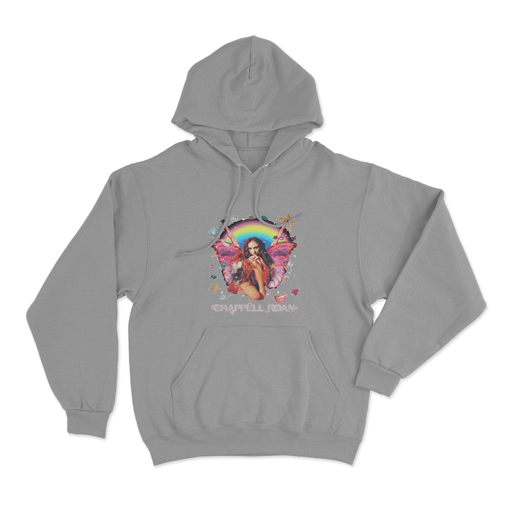 Rainbow Fairy Hoodie Grey Rainbow Fairy Hoodie Grey