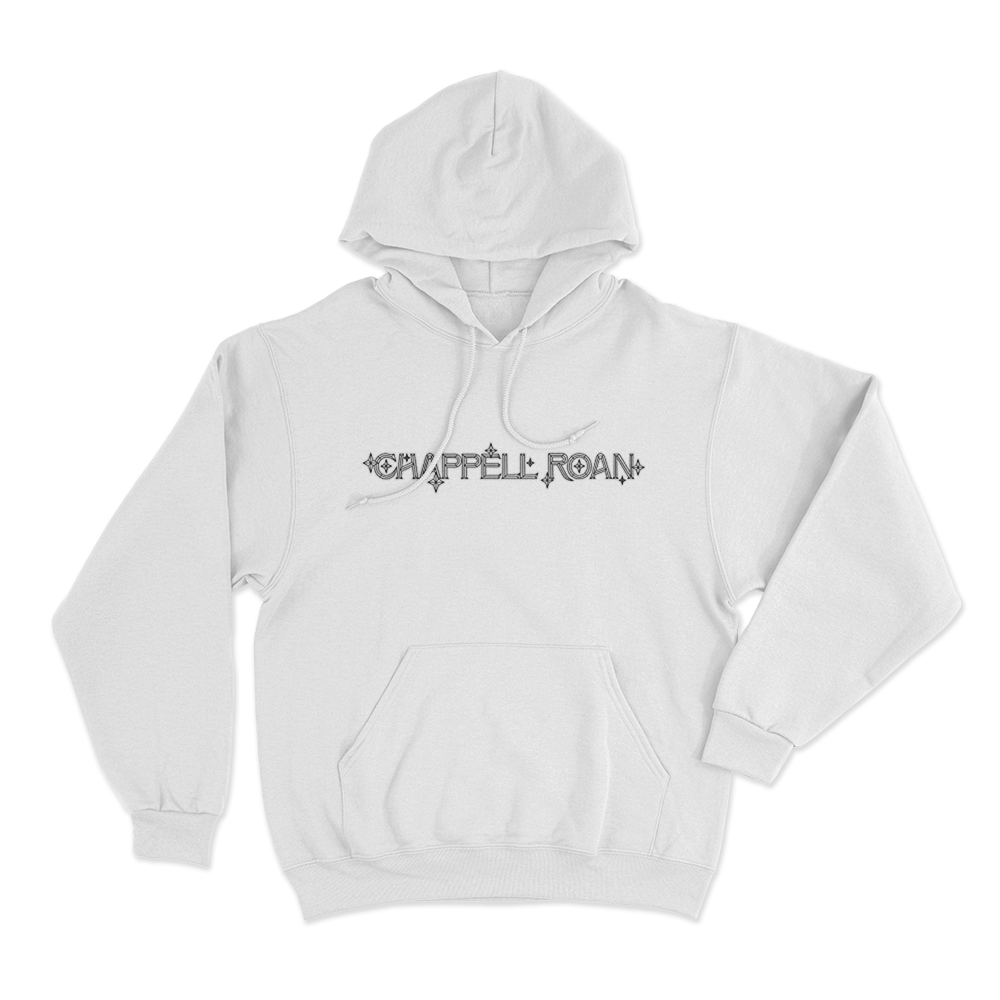 Star Outline Logo Hoodie White Star Outline Logo Hoodie White