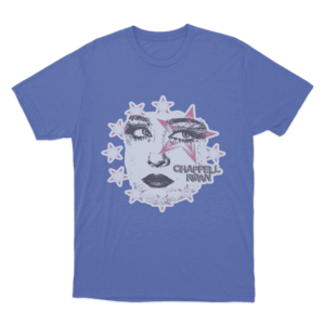 Star Portrait T Shirt Blue