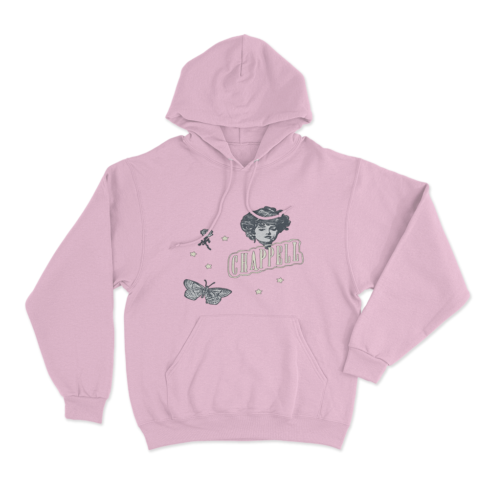 Vintage Portrait Hoodie Pink Vintage Portrait Hoodie Pink