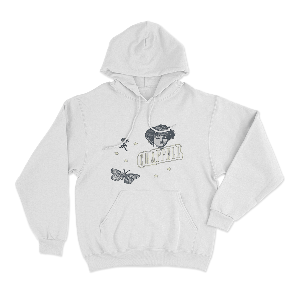 Vintage Portrait Hoodie White Vintage Portrait Hoodie White