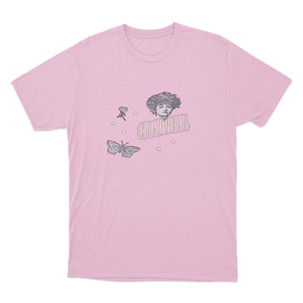 Vintage Portrait T Shirt Pink Vintage Portrait T Shirt Pink