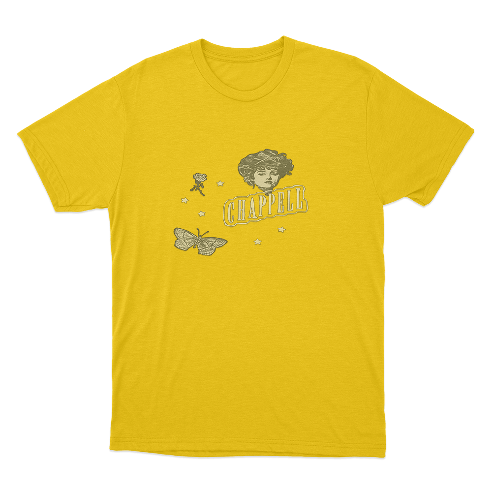 Vintage Portrait T Shirt Yellow Vintage Portrait T Shirt Yellow